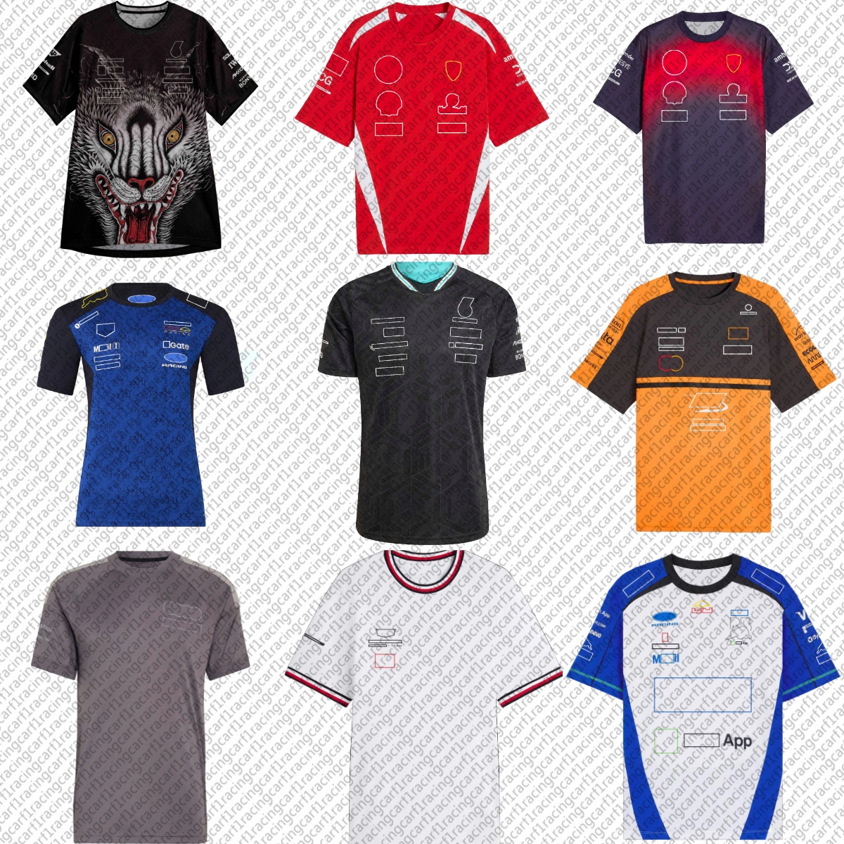 F1 2026 Racing T-shirt Polo Shirt Formula 1 Team Replica T-shirts Fans Casual Breathable Polo Jersey Shirt Tee Plus Size Custom