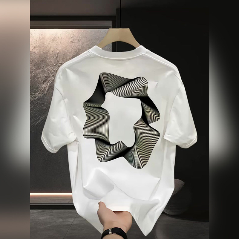 Men's Premium Heavyweight Luxury Minimalist Graphic T-Shirts | 2024 New Arrivals Versatile Loose Crew Neck Trendy Tees