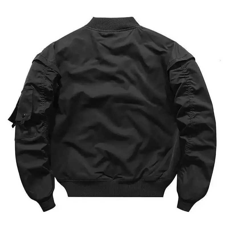 Bomber Jacket Men Embroidered Skull Print Jacket Autumn Protection Casual American Vintage Windproof Workwear Outfit Mens Wear C260325