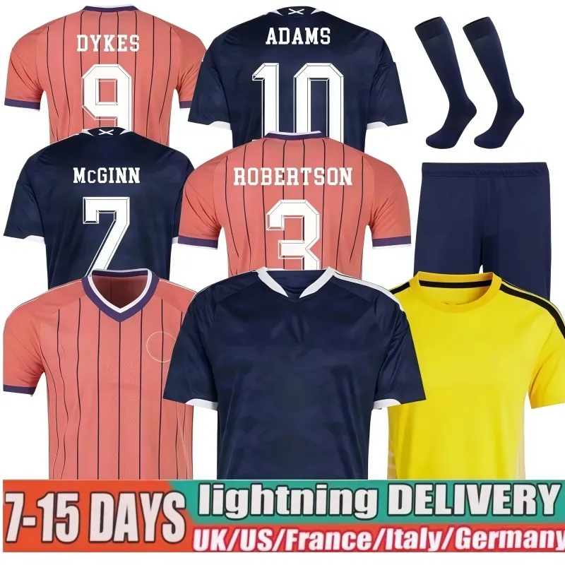 Scotland football shirt 2026 Soccer Jerseys Men and Kids kit ROBERTSON McGINN McTominay McGREGOR SHANKLAND ADAMS DYKES Player fans Scottish Jersey Kit Uniform