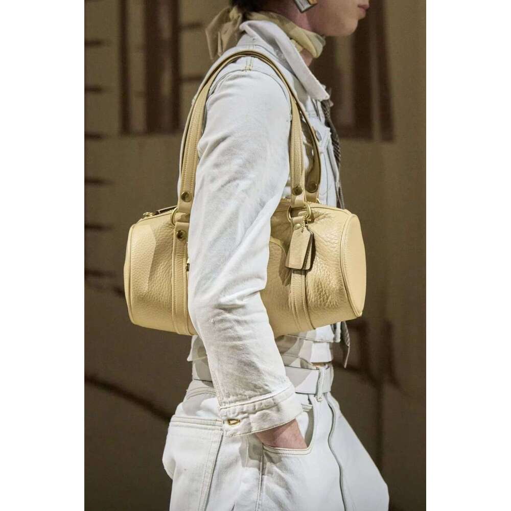 High End Pillow Light Luxury Boston Shoulder Bag For Women Vintage Cylindrical Underarm Bag Factory Wholesale