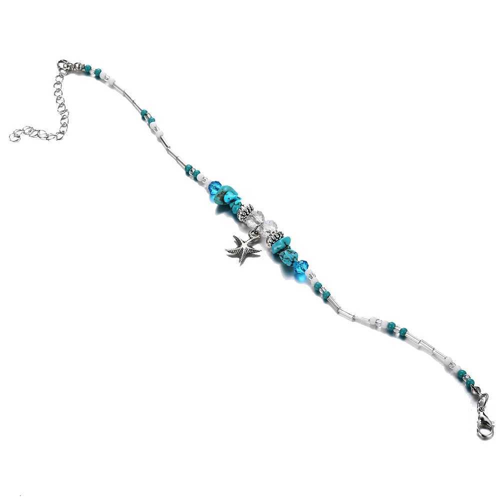 SUMENG Bohemian Vintage Shell Beads Starfish Sea Turtle Anklets New Multi Layer Anklet Leg Handmade Jewelry For Women H260325 - view 5