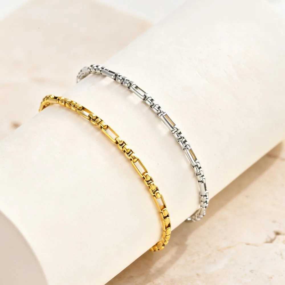 Stainless Steel Womens Anklets 18K Gold Plated Waterproof Foot Jewelry Adjustable Chain Ankle for Beach Jewelry H260325 - view 5
