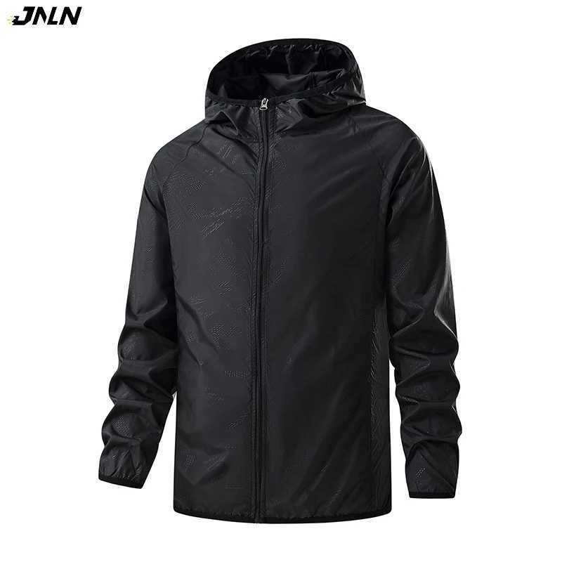JNLN Men Women Hiking Waterproof Sun Protection Windbreaker Unisex Camping Climbing Outdoor Rain Coat Portable Clothes M260325