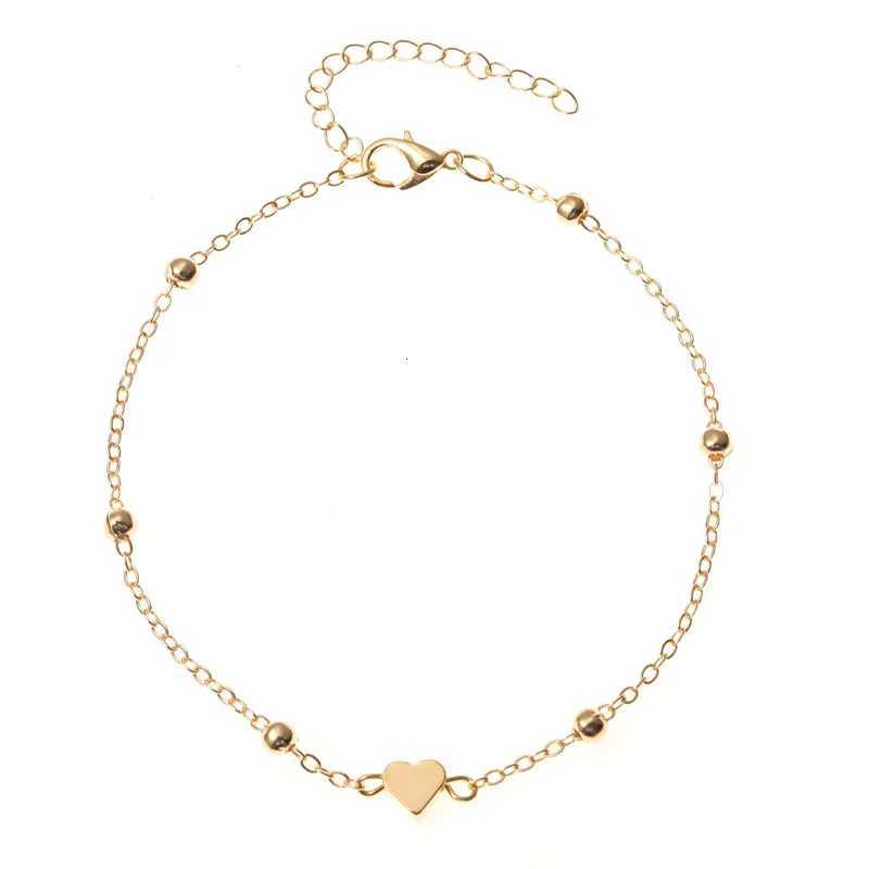 Trendy Beads Multilayer Summer Heart Anklet For Woman Bohemian Vintage Footwear Leg 2021 Female Foot Jewelry Gifts New H260325 - view 3