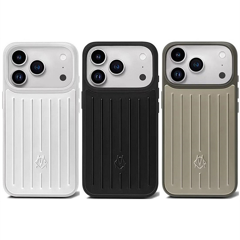 RIM Phone Case with box Suitcase Designer 17 iPhone Case for Apple iPhone 17 Pro Max 16 15 14 ProMax Aluminum Alloy MagSafe Cover Coque Funda Titanium iPhone17 Cases