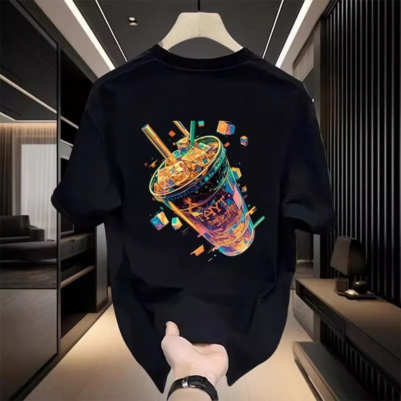 Unisex American Streetwear T-Shirts | 100% Heavyweight Cotton Cool Graffiti Graphic Short Sleeve Tees