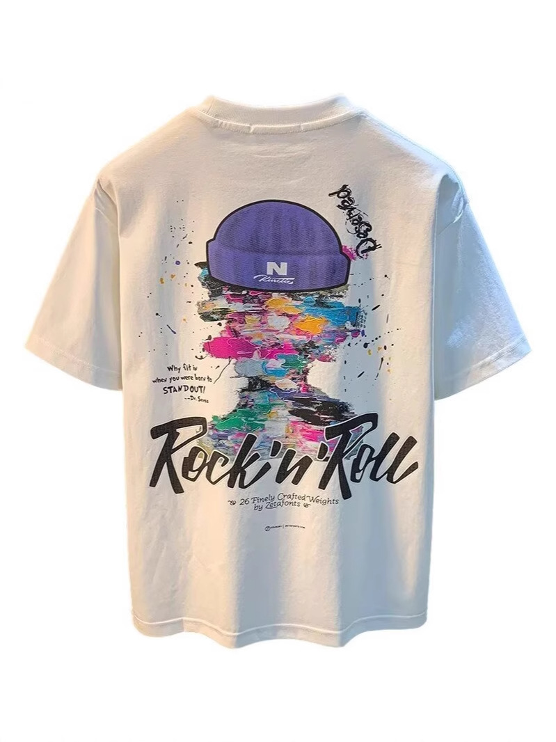 2026 Summer Men's Streetwear T-Shirts | Lightweight Plus-Size Oversized Graphic Casual Versatile Tees