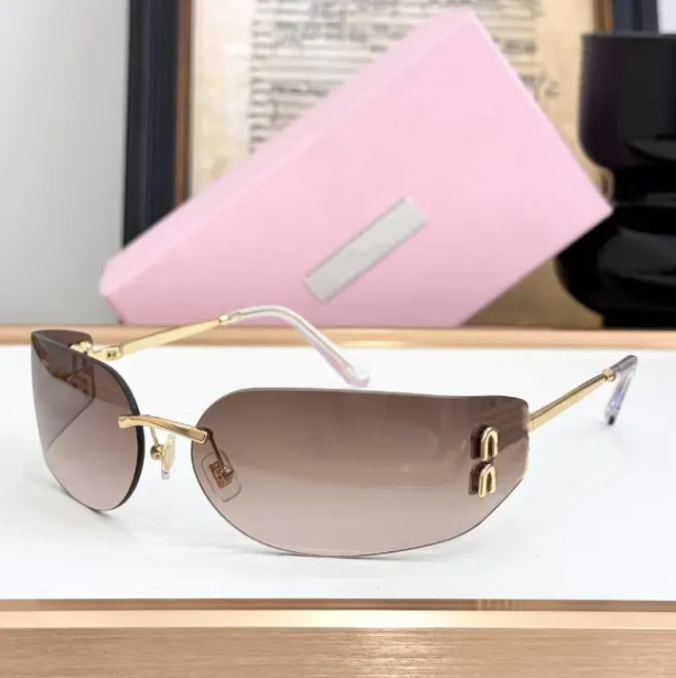 Sunglasses Women Designer Sunglasses Mens Classic luxury fashion Trend Frameless outdoor Womens sunglasses UV400 Polarized fashion glasses with box AA1