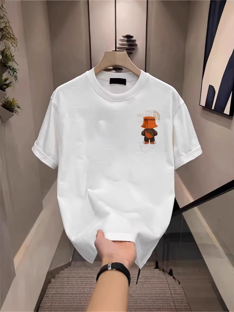 Men's 100% Cotton Oversized T-Shirts | Summer Versatile Casual Base Layer Daily Active Short Sleeve Tees