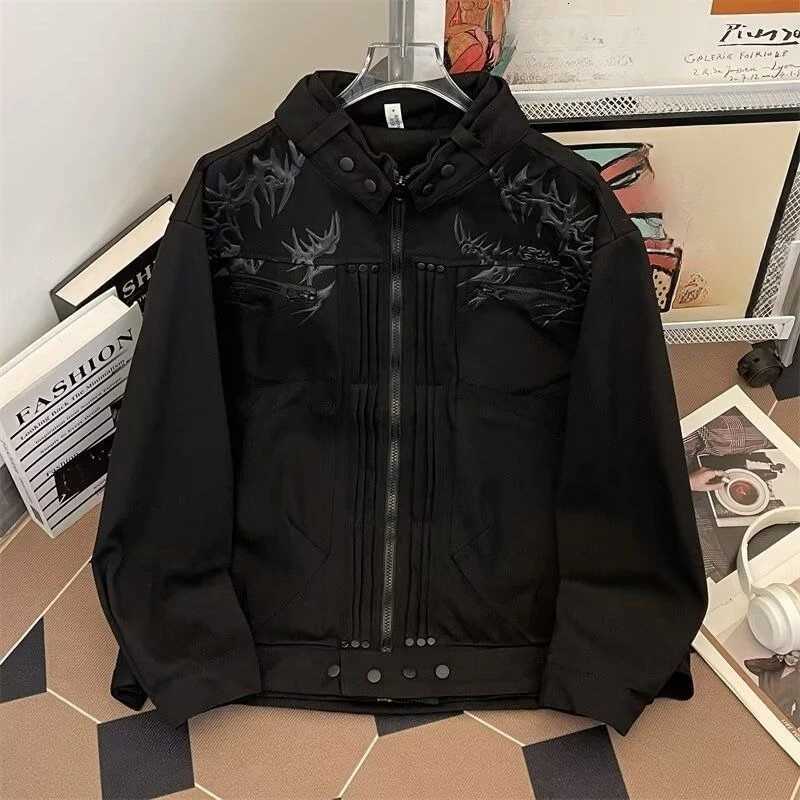 American Vintage Long Sleeve Jacket Women Casual Streetwear Coat Zipper Punk Style Clothing Subculture Harajuku Autumn Tops C260325