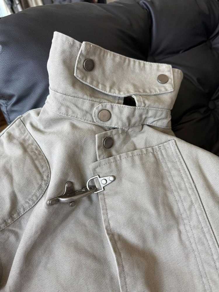 Mens Jacket Harajuku American Vintage Streetwear Buckle Short Workwear Coat Stand Collar Loose Fit Unisex Spring Autumn Clothes C260325