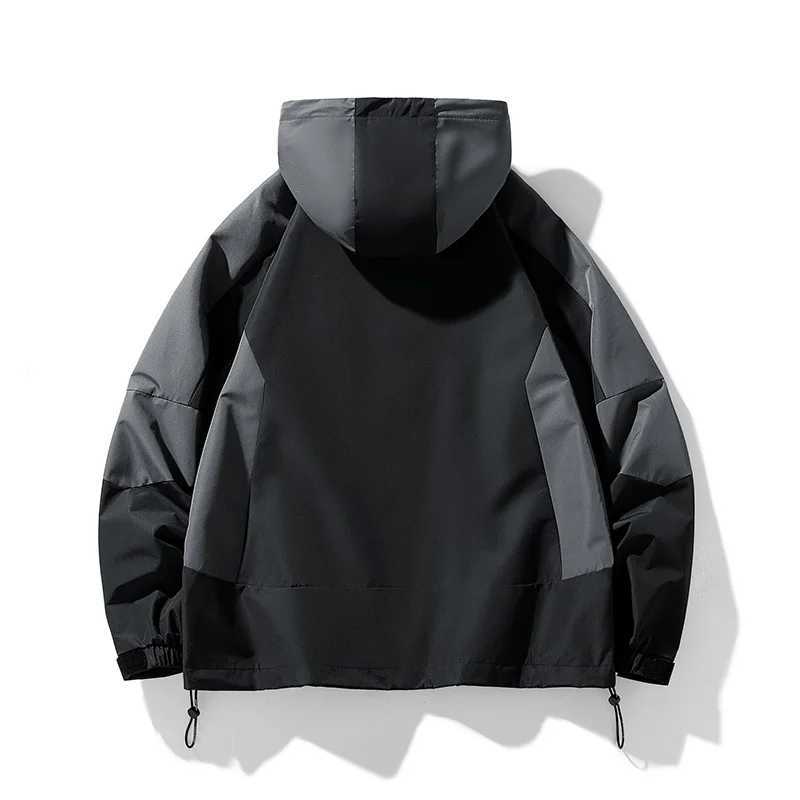 CHRLCK Men Women Waterproof Hiking s Splicing Windproof Camping s Trekking Fishing Windbreakers Outdoor M260325