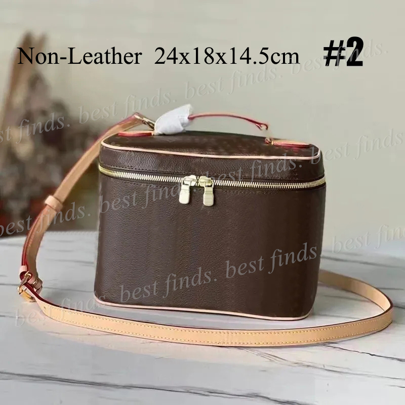 Premium Leather/Non-Leather Fashion Cosmetic Bag Women's Zipper Handbag Bag without Box Make Up Bags