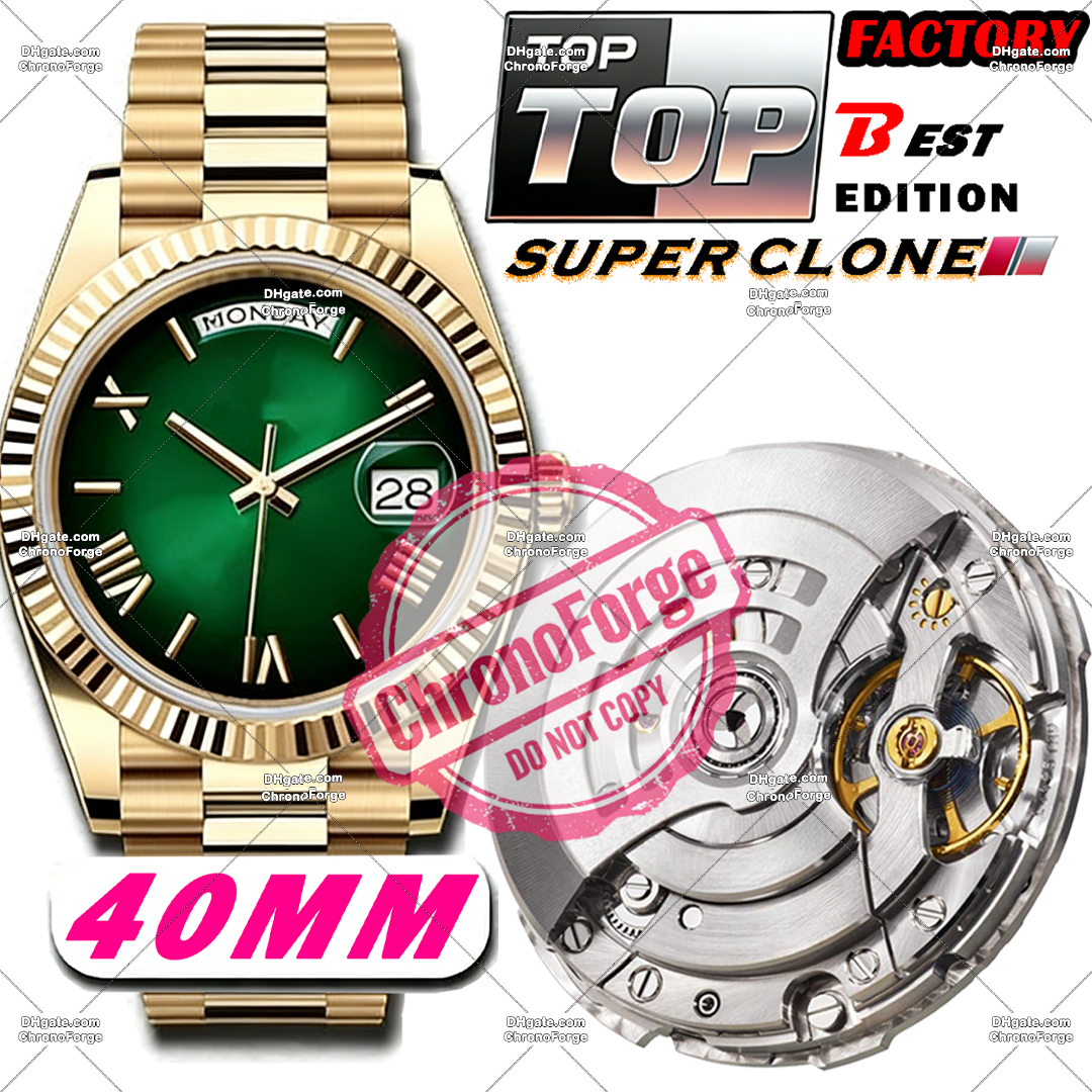 Super Clone Luxury Watches Men Designer Watches Mirror Quality 40MM Automatic Movement Full 904L Stainless Steel Sapphire Luminous 100m Waterproof with Box