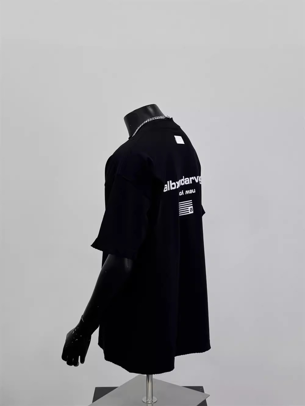 2026 Summer New Arrivals Men's American Streetwear Crew Neck Cotton T-Shirts | 3D Letter Print Versatile Black Short Sleeve Tees