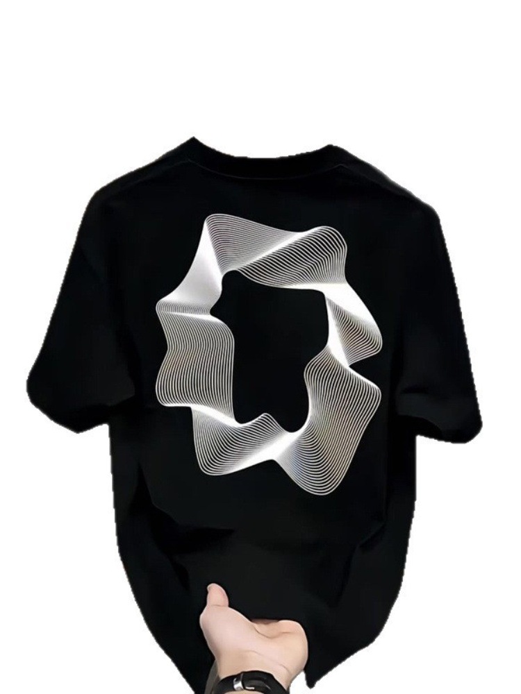 Men's Premium Heavyweight Luxury Minimalist Graphic T-Shirts | 2024 New Arrivals Versatile Loose Crew Neck Trendy Tees