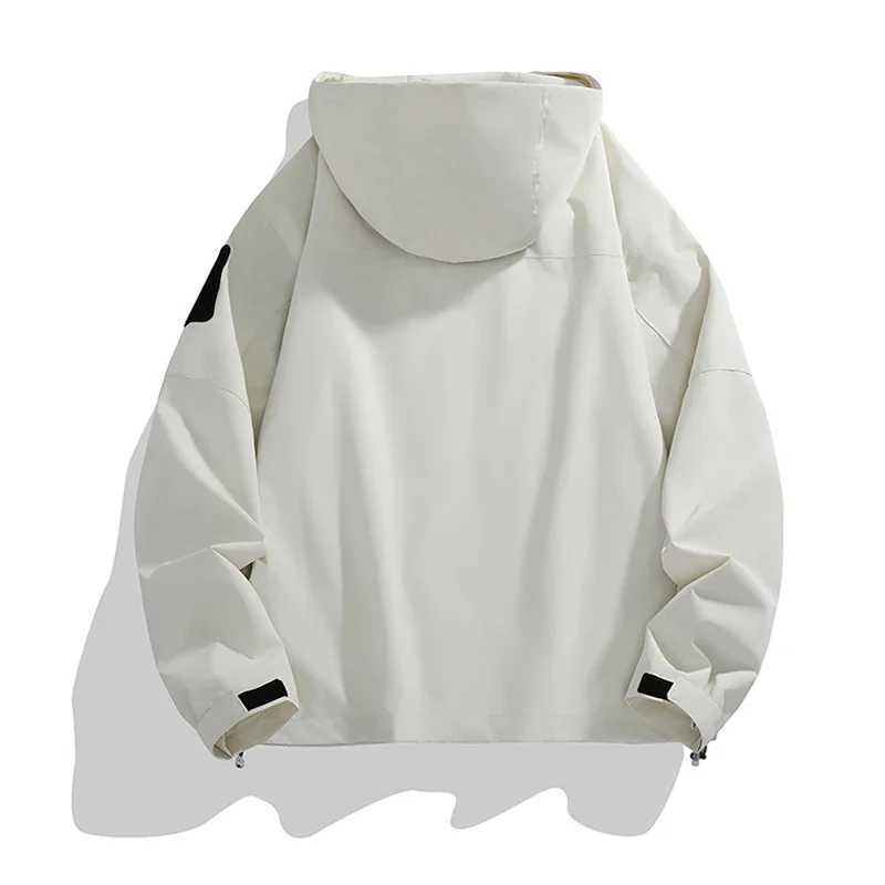 2025 Autumn New Unisex Soft Shell Windbreaker Coat Outdoor Hooded s Men Water RepelLEnt Rain Coats for Hiking Travel M260325