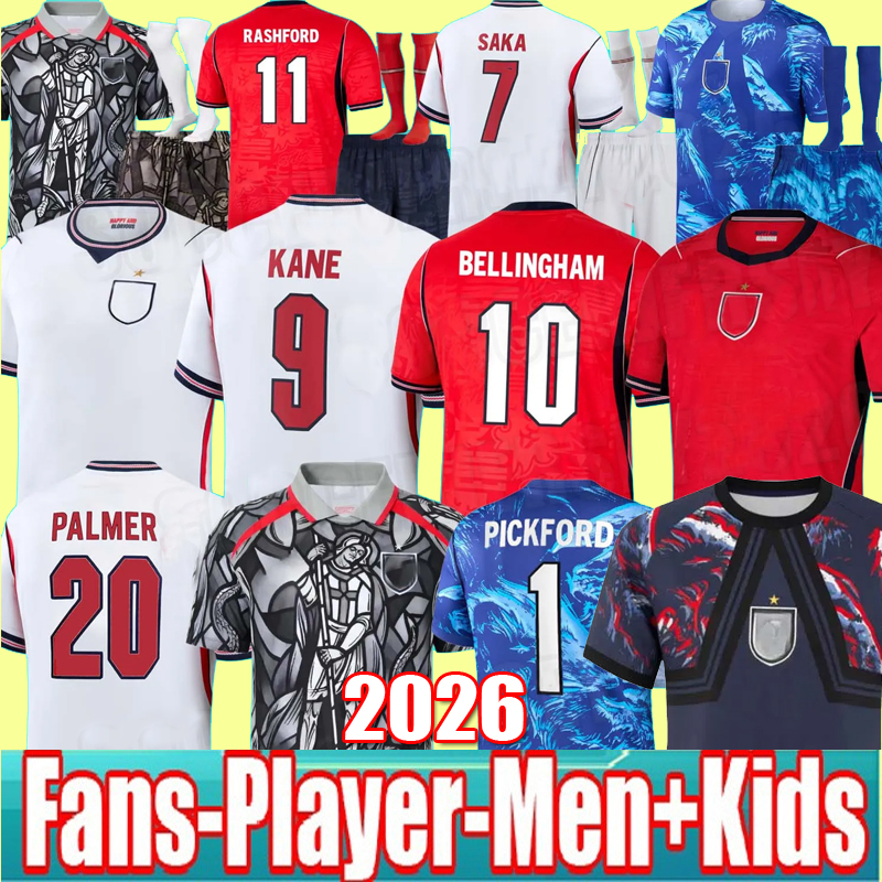 3XL 4XL 2025 2026 EnGLaNdS soccer jerseys Home away Kit football shirts men kids sets SAKA KANE BELLINGHAM FODEN PALMER kits