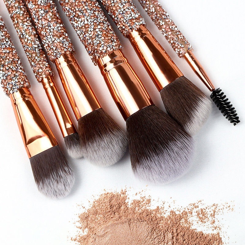 Makeup Brushes New 10-Piece Diamond Handle Brush Set Beauty Tools Makeup Brushes Exclusively