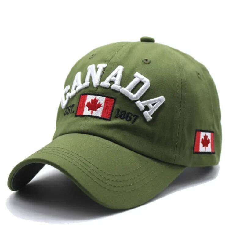 Adjustable CANAD Maple Leaf Embroidered Baseball Hat Men And Women Couples, Suitable For Outdoor Sports, Leisure, Sunshade Qian Pan