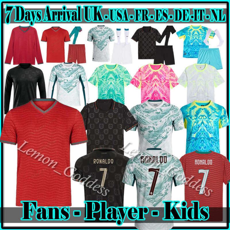 2026 Portuguesa Player soccer jerseys Maillot Foot FERNANDES 2025 2026 2027 RONALDO football shirt Men Kids kit sets Uniform Portugal BERNARDO jersey world cup team