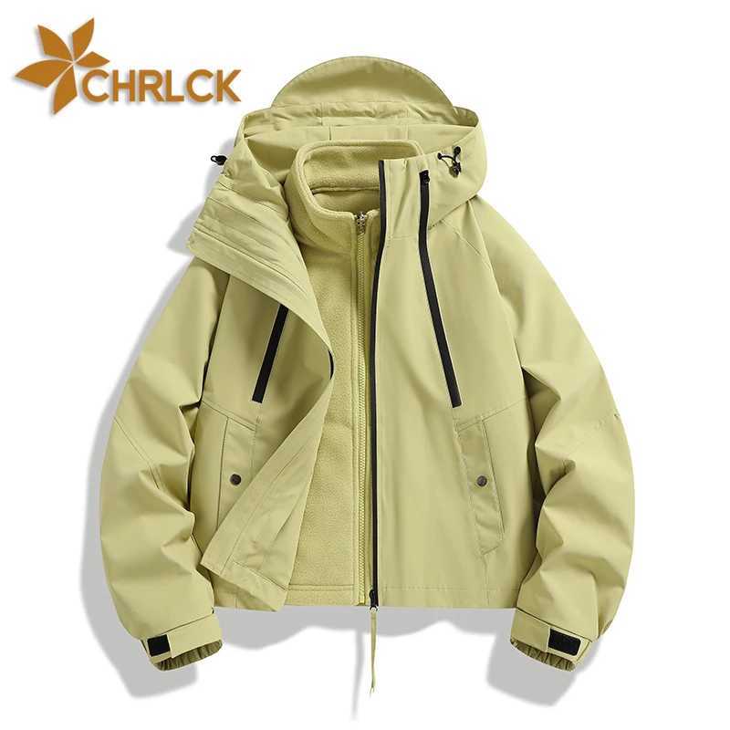 CHRLCK Women Waterproof Hiking 3IN1 s Winter Warm Windproof Windbreakers Women Camping Trekking Thin Woman a06 M260325