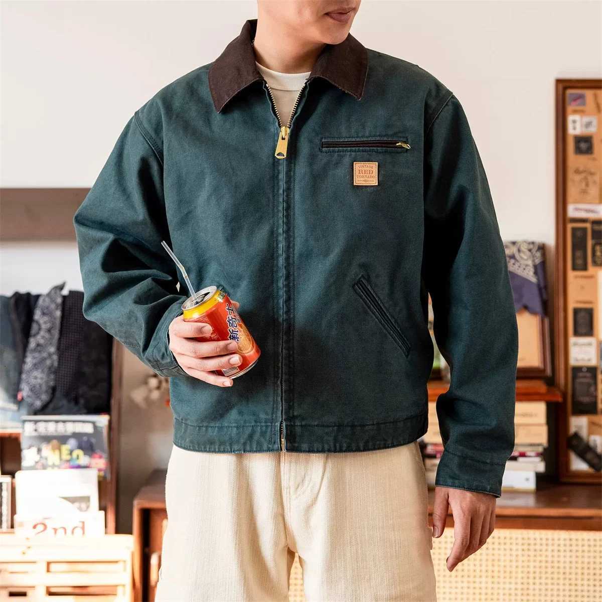 Red Tornado Duck Detroit Jacket Men Loose Fit American Classic Vintage Workwear C260325