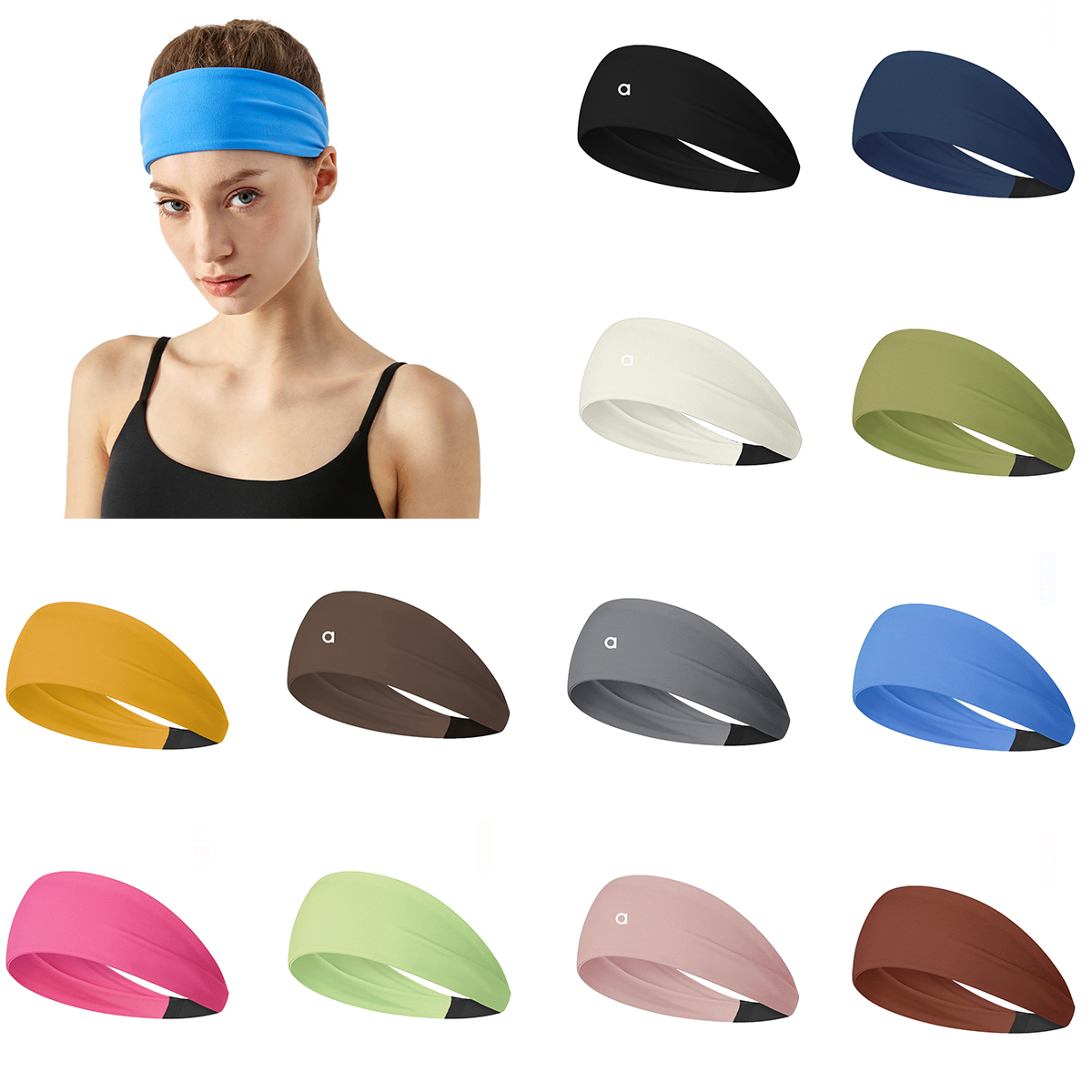 2026 World Cup Unisex Sport Headband Fitness Sweat Bandage Head Hair Band Yoga Tennis Absorb Sweat Head Band Basketball Running Sweatband