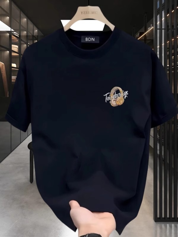 2026 Summer New Arrivals Men's Premium Streetwear Heavyweight Cotton T-Shirts | Trendy Cool Oversized Short Sleeve Tees