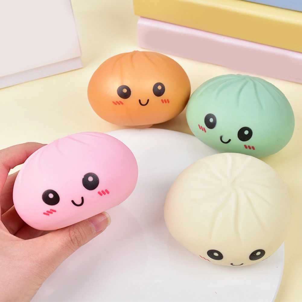 Steamed Stuff Bun Anti-Stress Ball Fidgets Toy Dumpling Squishies Soft Slowing Rebound Foam Toy Ultra-Soft Decompression C260325 C260327