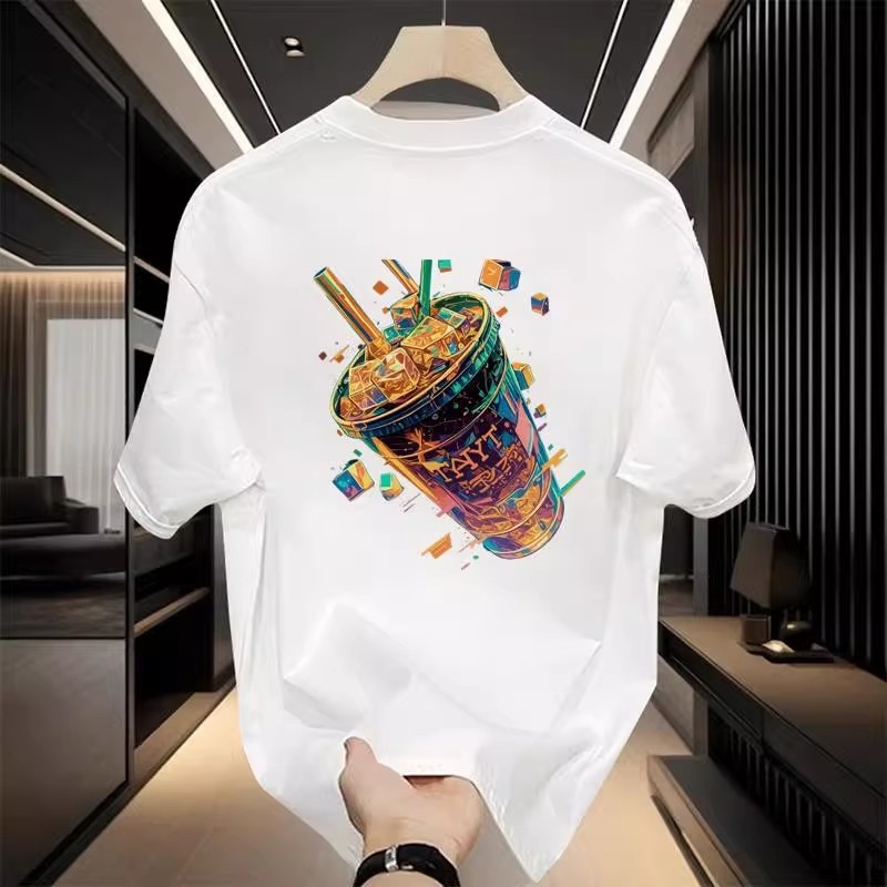 Unisex American Streetwear T-Shirts | 100% Heavyweight Cotton Cool Graffiti Graphic Short Sleeve Tees