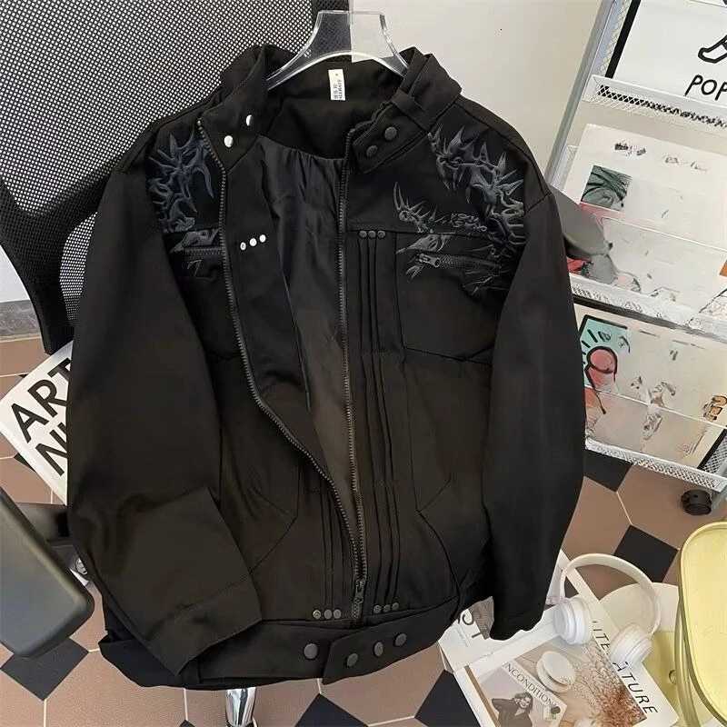 American Vintage Long Sleeve Jacket Women Casual Streetwear Coat Zipper Punk Style Clothing Subculture Harajuku Autumn Tops C260325