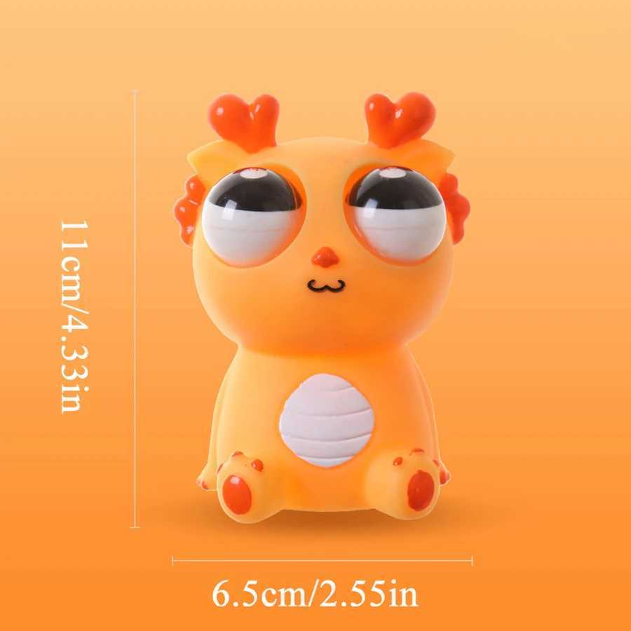 Squeeze The Head Pop The Eyes Weird Satisfying Dragon Fidget ToyPop-Out Eye Dragon Squeeze Toy Stress Reliever H260326