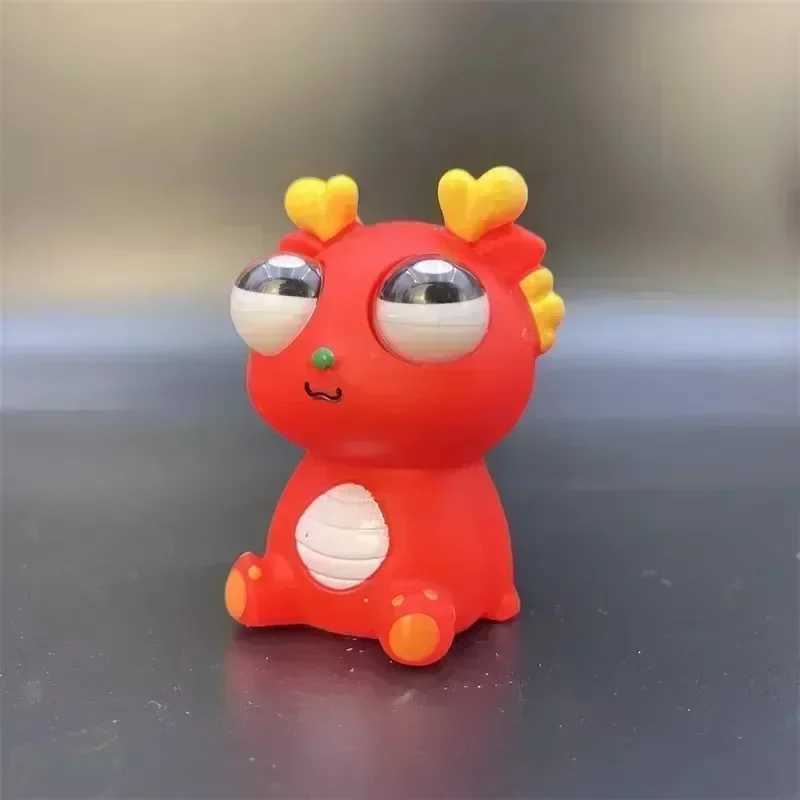 Pop Eye Dragon Pinch Joy Decompression Toy The Year of The Loong Squeeze Eye Staring Little Dragon Figure To Vent Pop Eye Dragon H260326