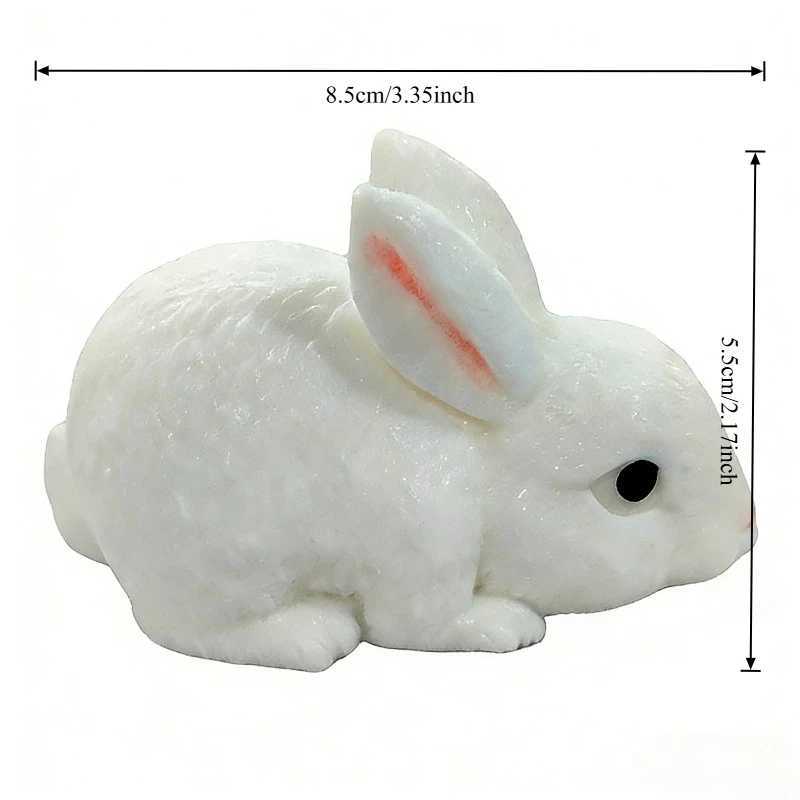 Squishy Cute Bunny Squeeze Toy Soft Kawaii Little White Rabbit Fidget Toy Anti Stress Release Hand Relax Gift Toy H260326