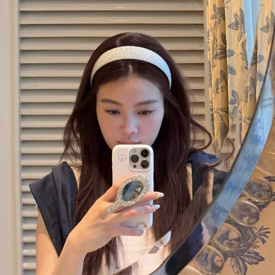 2pc Korean Good Quality Wide Solid Headband Minimalist and Versatile Blue Fashion Hair Bands Women Girls Hair Accessories D260326