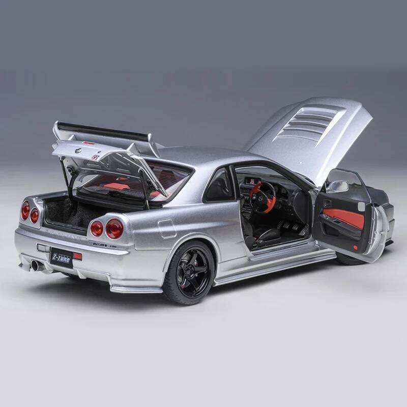 AUTOart 1:18 for Nissan R34 NISMO GT-R Z-TUNE Car static display birthday gift Sports car model 26W0326