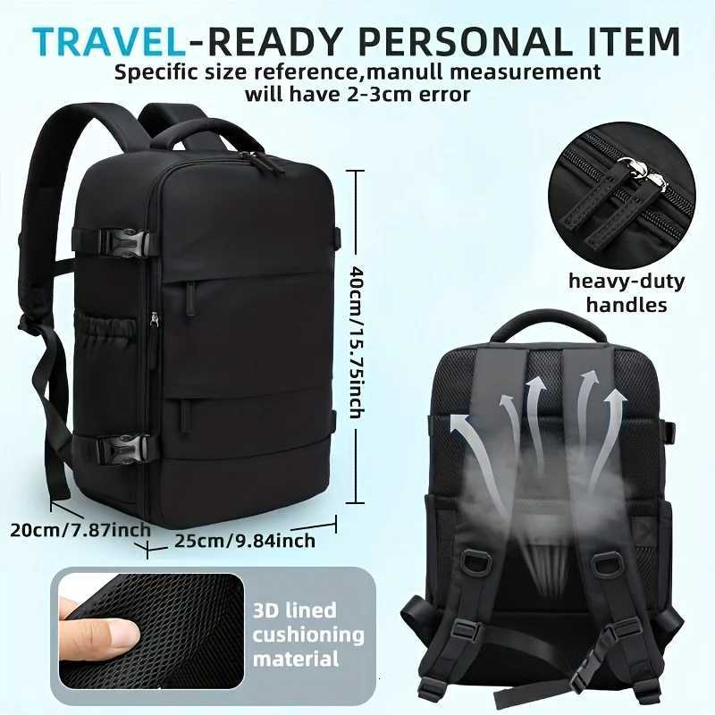 Vacuum Compression Large Capacity Backpack Mountaineering Bag Business Boarding Bag Lightweight Multi Functional Hiking Bba Z260326