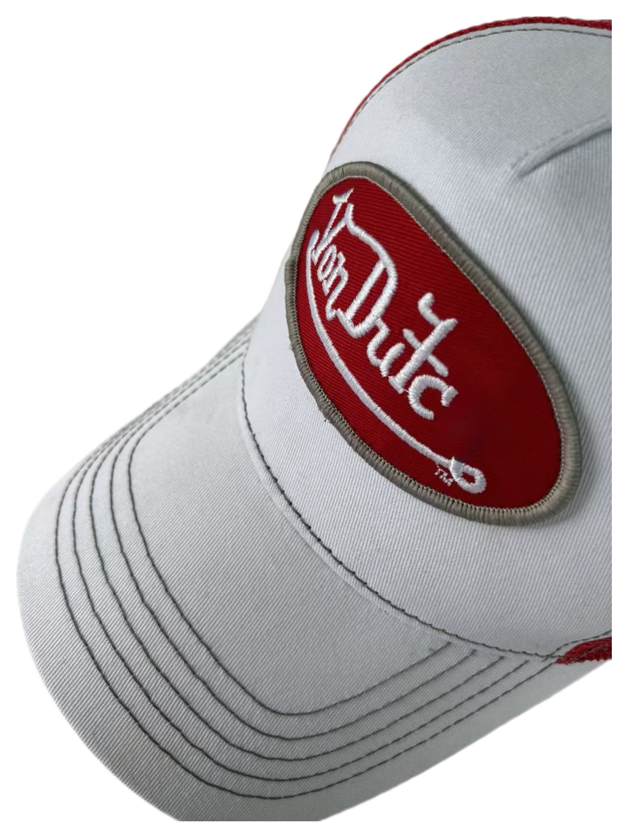 Structured mesh baseball cap for male and female truck drivers, embroidered adjustable classic duckbill cap