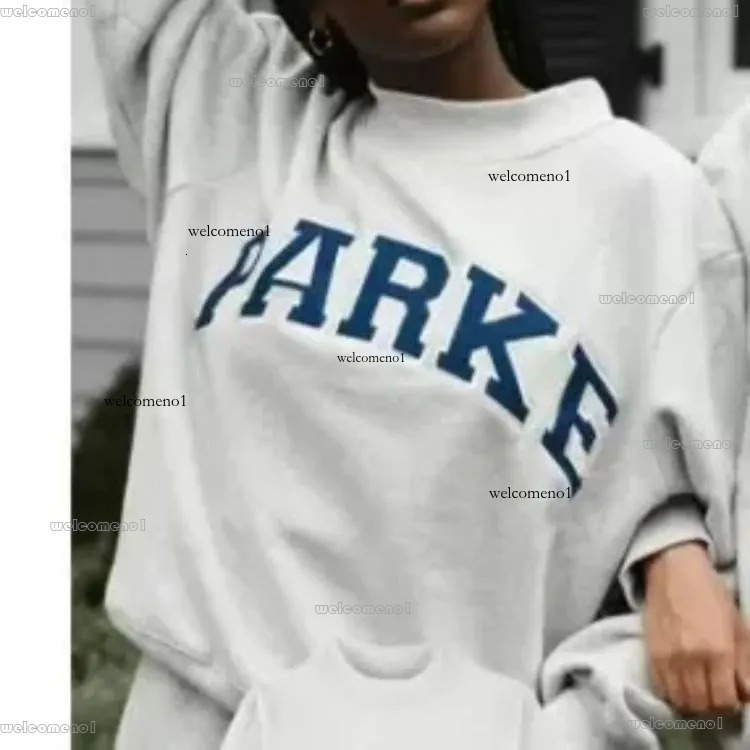 Parke Sweatshirt Parke Mockneck Parke Hoodie Fashion Women Designer Hoodie Sports Jogging Sweatshirt Womens Loose Fit Letter Print Fashion Luxury Hoodies 01b
