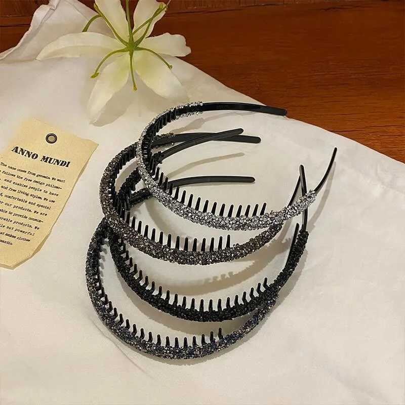 Rhinestone Non-slip Hair Band High Cranial Crown Broken Hair Finishing Headband Face Wash Versatile Hair Accessories D260326