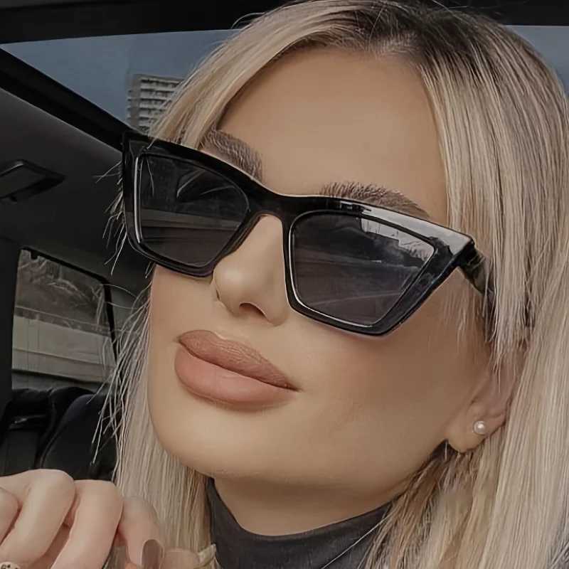 Vintage Cat Eye Sunglasses Women Small Frame Sun Glasses Female Brand Designer Retro Black Lens Shades Fashion Oculos UV400 D260326