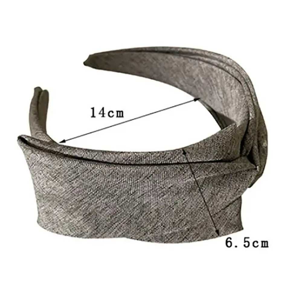 Korean Style Knit Headband Soft Knitting Cotton Makeup Hair Hoop Crumpled Texture Wide Bezel Ladies Hair Accessories D260326