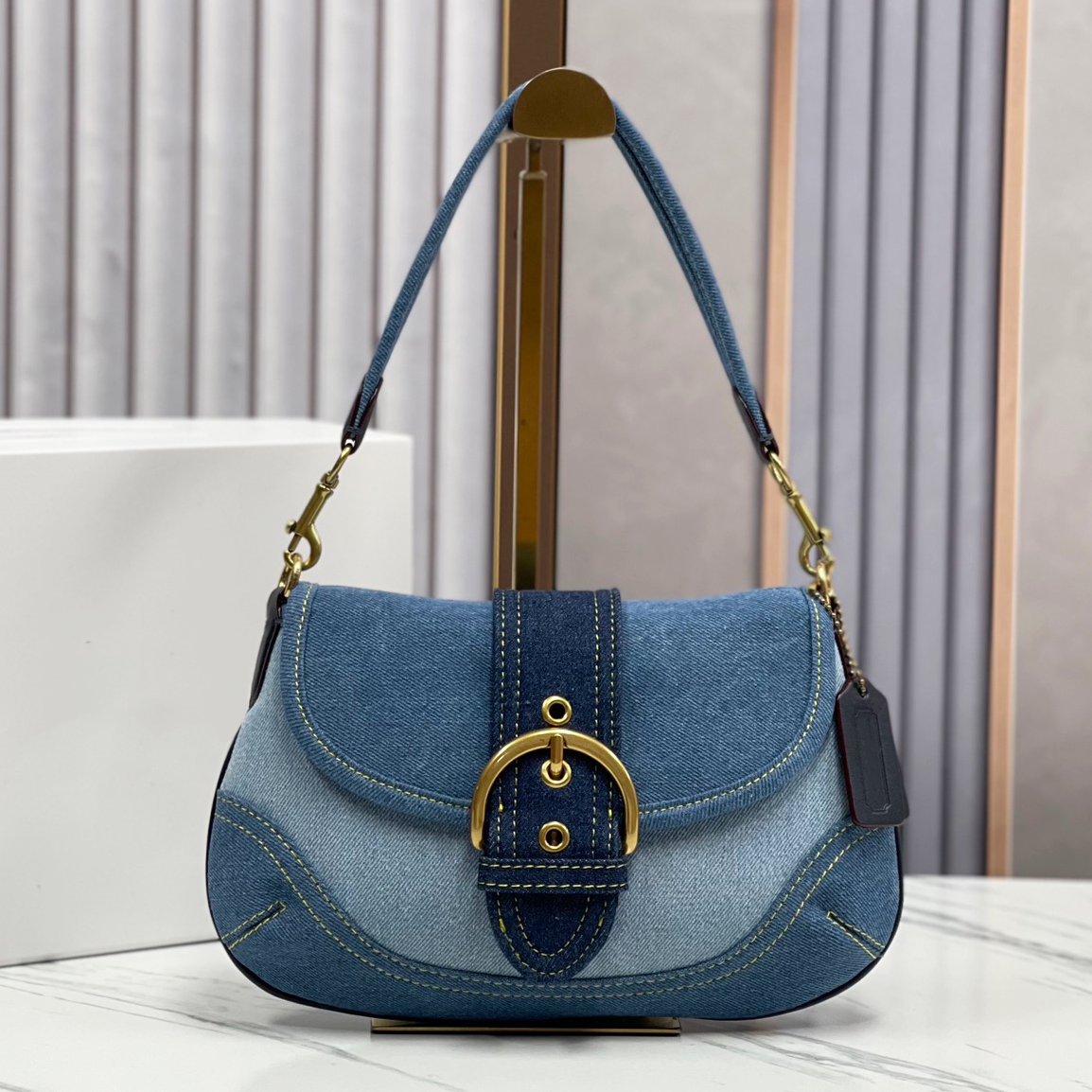 10A quality Designer bag Luxury bag Womens Denim denim Soho Shoulder Bag fashion cowboy Underarm bag leather Pea bag lady crossbody tote bag mens armpit Evening Bags