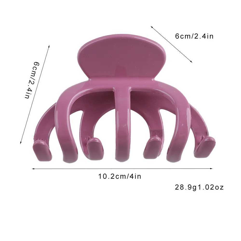 Women Fashion Large Hair Claw Clip Korean Simple Acrylic Hairgrips Shark Hairpins Clamp Matte For Girl Ponytail Hair Accessories H260326