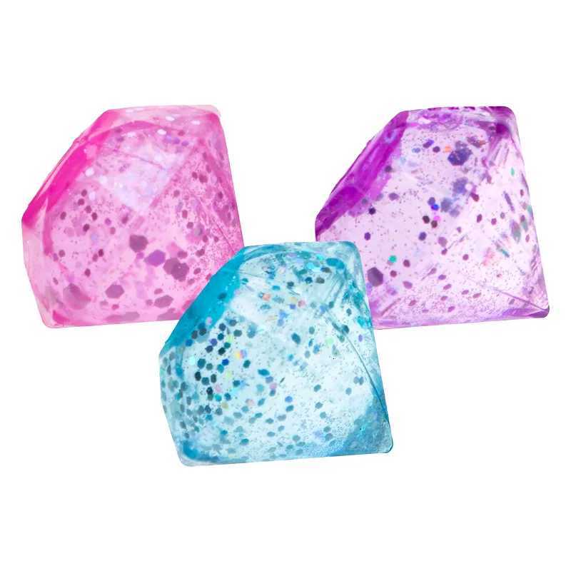 Glittering Diamond Needoh Ice Cubes Stress Vent Ball Slow Rebound Squeeze Toys Stress Relief Kids Adults Antistress Squishy Toy Z260326