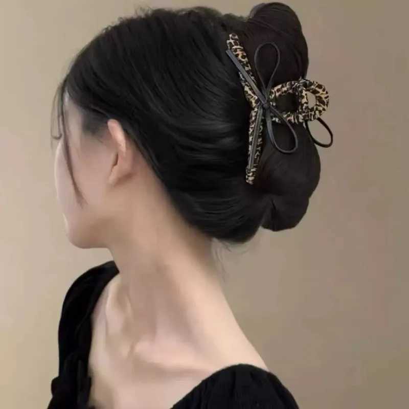 Retro Leopard Print High-Grade Large Clip Hair Accessories For Women H260326