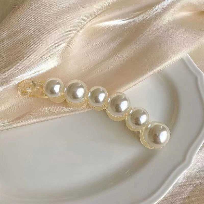 multi-pearl long hair clip hair claw for ladies girls womens hair accessories H260326