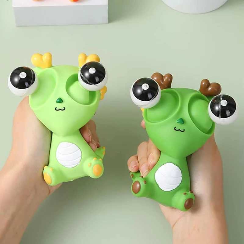 Creative Pop Up Sensory Fidget Object Proptosis Eye Dragon Dinosaur Squeezing Joy Squeezing Staring Eye Funny Toy H260326